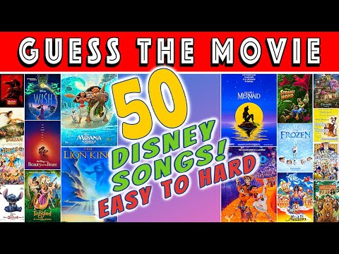 Guess The Disney Movie Quiz Challenge 50 Songs 