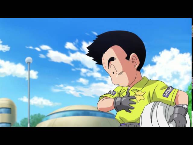 Dragon Ball Z Resurrection - Officer Krillin's Ringtone is One Piece theme class=