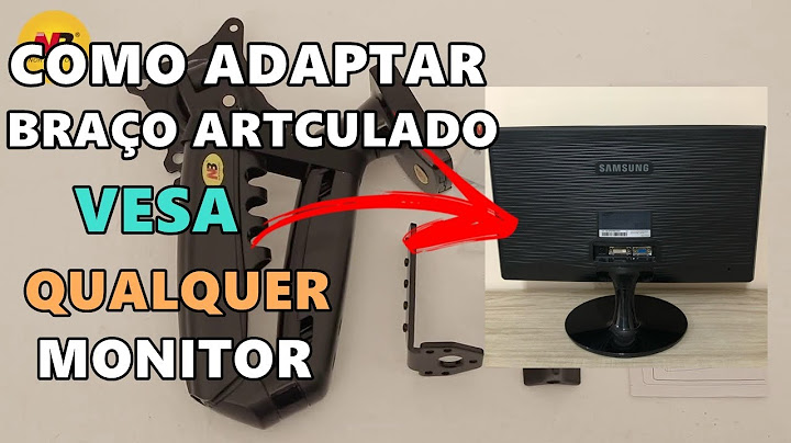 Como adaptar braço articulado em qualquer monitor sem furação VESA