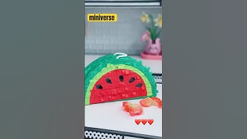 Let’s make a mini PIÑATA! ❤️ @officialminiverse Birthday Series #miniverse #miniature #shorts