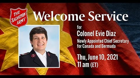 Welcome Service for Colonel Evie Diaz