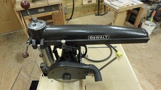 Dewalt GWI radial arm saw restoration.