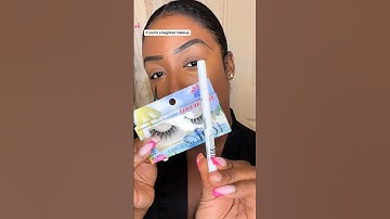The easiest way to apply lashes| Beginner Friendly ✨ #makeup #lashes