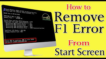 How to remove F1 error on computer start screen. F1 error 100% solution in Hindi