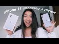 iPhone 11 unboxing + first impressions!!