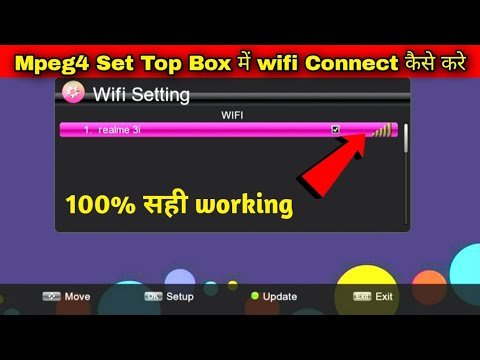 Internet connection with MPEG 4 set top box, MPEG 4 set top box WiFi connection,