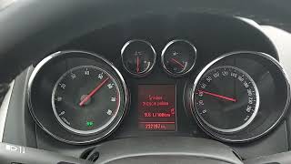 Opel Astra J 1.4 100 HP acceleration 0-100 km/h ( wet road)