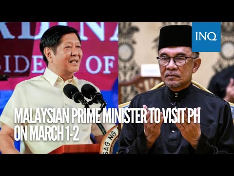 Malaysian prime minister to visit PH on March 1-2