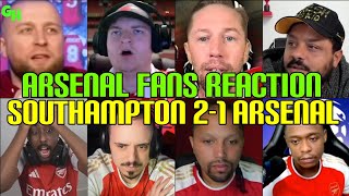 ANGRY 🤬 ARSENAL FANS REACTION TO SOUTHAMPTON 2-1 ARSENAL | FANS REACTION 