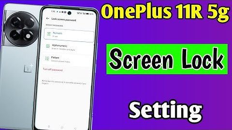 OnePlus 11r 5g me screen lock kaise lagaye | how to set screen lock OnePlus 11r 5g