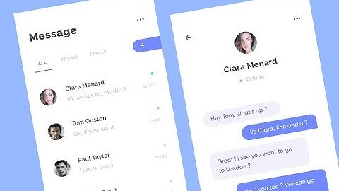 Android Chat Application UI Design 2019 | Material Design Google