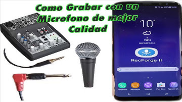 como grabar con un micrófono externo en un celular (configuración de pines)