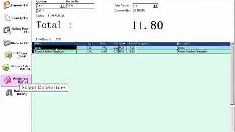 Smart POS Delete Item Tutorial