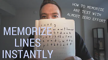What is the trick to memorizing?
