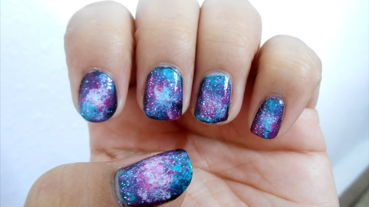 Uñas de Galaxia | Kawaii MakeUp - thptnganamst.edu.vn