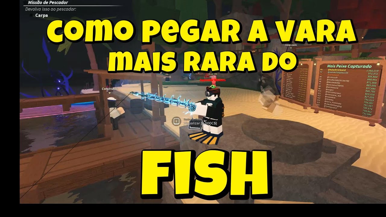 COMO PEGAR A MELHOR VARA DO FISH DO ROBLOX {muito boa } - YouTube