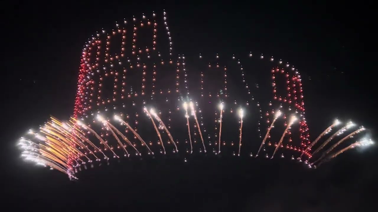 San Severo (Fg) Festa del Soccorso 2025 Pirotecnica F.lli Del Vicario Drone Show - CAM 2