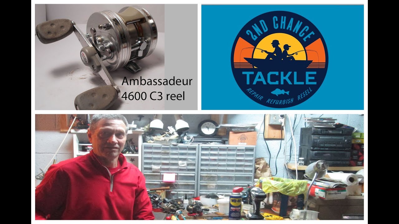 Abu Ambassadeur C3 fishing reel how to assemble the gear side piece by  piece 