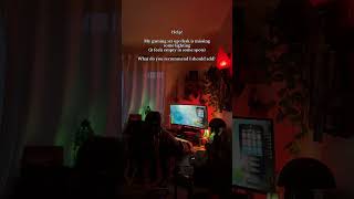 please help! #office #cozynights #gamingdesk #gamingsetup #desksetup #deskdecor #moodlighting