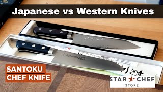 Japanese Santoku vs Western Chef's Knife | Star Chef Store - San Antonio, Texas