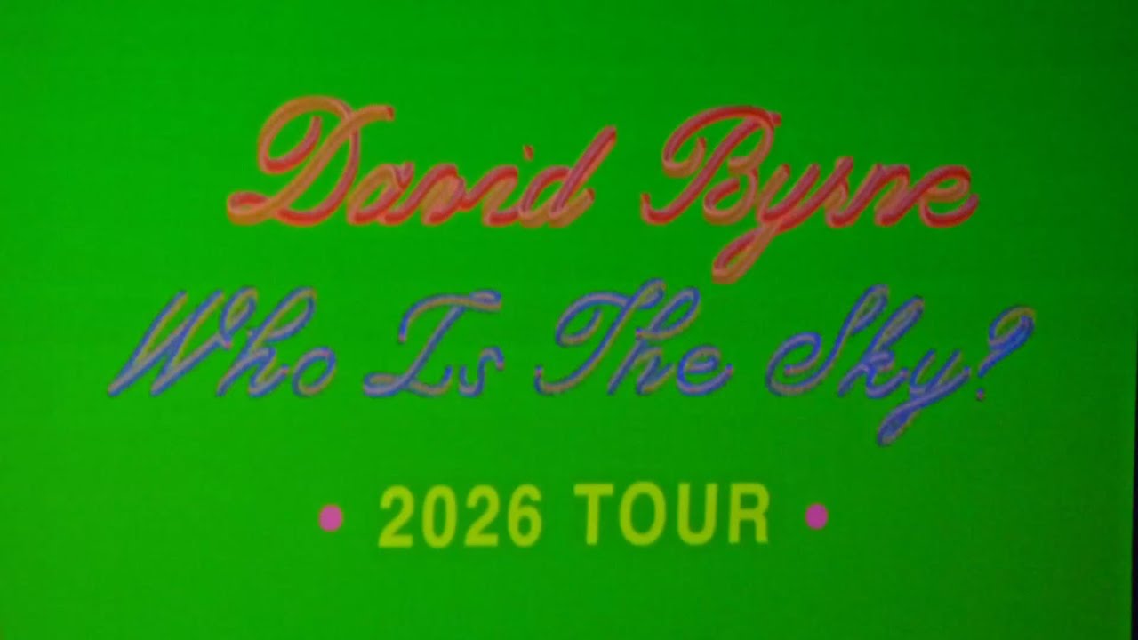 David Byrne - Brisbane Entertainment Centre Highlights