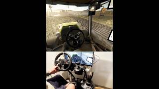 Claas Xerion 12.590 POV drive Steering Wheel Thrustmaster Farmstick #dkgc #fs25 #farming #claas