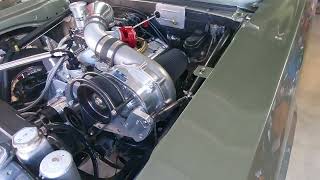 Hear what a Procharged Small Block Chevy with Vibrant Mufflers Sound Like