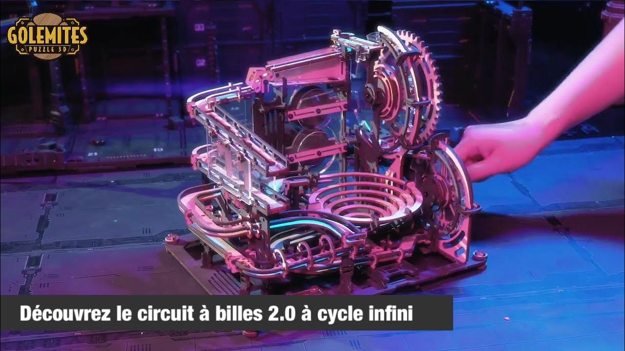 Puzzle 3d Bois  Circuit à billes Night City - Golemites - Rokr