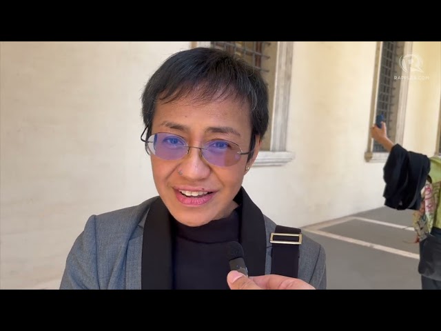 Maria Ressa recounts private audience with Pope Francis class=