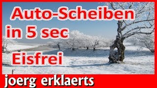 Autoscheibe In 5 Sekunden Eisfrei Lifehack Winter 2023 Tutorial Nr.38
