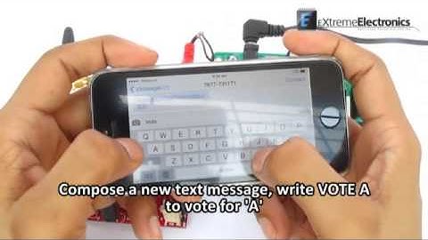 SMS Based Voting System using AVR ATmega32