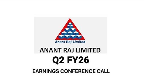 Anant Raj Limited Q2 & H1 FY26 Earnings Call | Strong Growth, Data Center Expansion & Key Updates