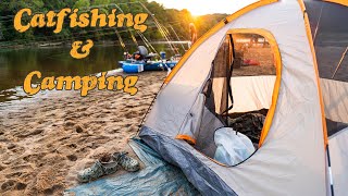 Catfishing and Camping on a Sandbar