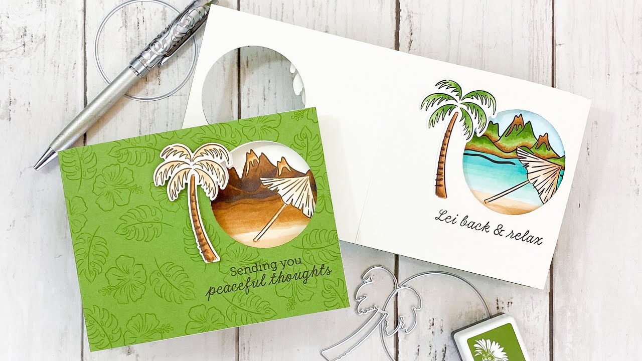 Peek-a-Boo Card with the February 2021 My Monthly Hero Kit