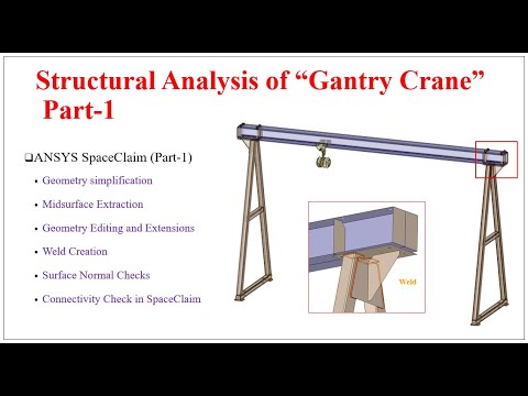 Structural Analysis of Gantry Crane using ANSYS, Part_1