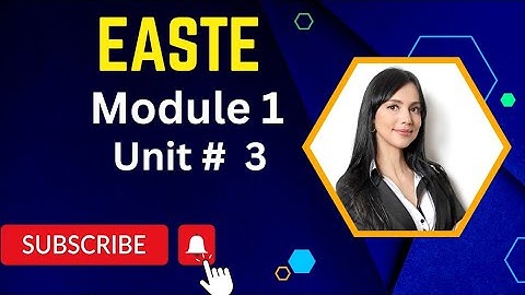 QAED TRAINING|MODULE 1|Unit 3|EASTE