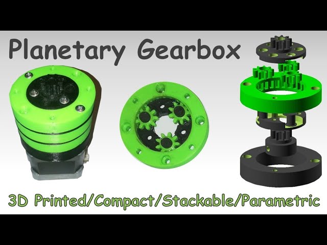 kan ikke se Diskant Forfølge 3D Printed Planetary Gearbox - Compact | Parametric - YouTube