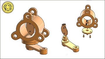 How to design Butterfly Valve | Full Assembly | 3D Model | Solidworks Tutorial