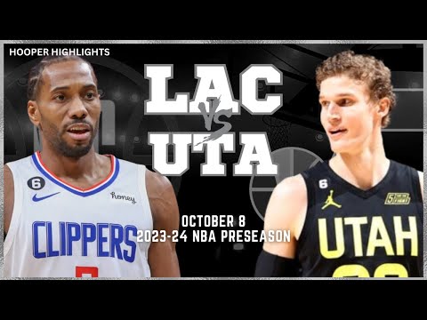LA Clippers vs Utah Jazz Full Game Highlights | Oct 8 | 2023-24 NBA Preseason