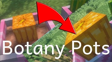 Botany Pots mod in Minecraft