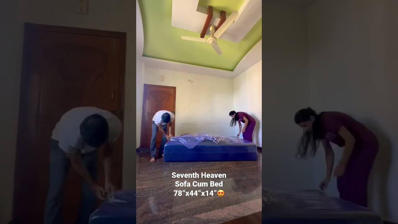 Seventh Heaven Sofa Cum Bed 78x44x14. Ordered from official website for 8889/-