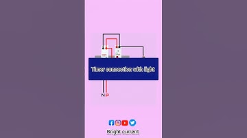 timer connection with light | timer connection #electrical #timer #viral #shorts