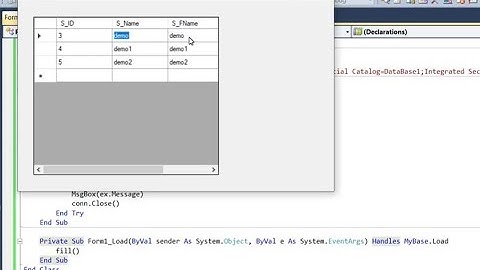 Load Data Into DataGridView From SQL Database using VB.NET in Hindi | VB.NET With SQL Table #vb.net