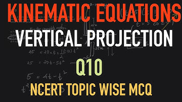 Kinematic equations | Vertical projection | Problem 10 |  A ball is thrown vertically upwards with