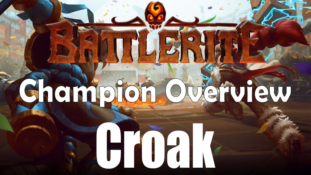 Battlerite Champion Overview - Croak: The Ranid Assassin Gameplay | AldysTV