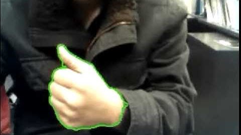 HMM Contour Tracking on a Moving Hand 2