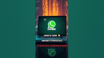 Day 2: Send WhatsApp Messages with Python 📱|Day 2|Python Automation Series 👇|Python Knowledge📑