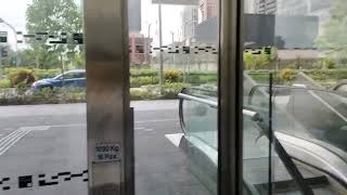 Asia Square - Epic Schindler Glass Elevator