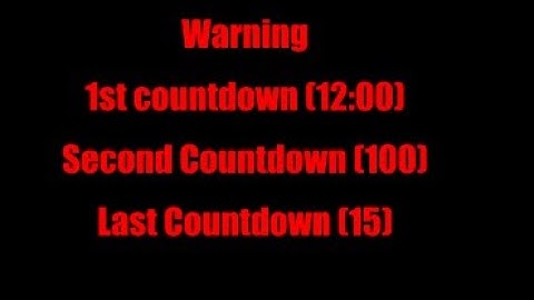 Warning and 3 Countdowns for Ohio Punishment (Billy Error)