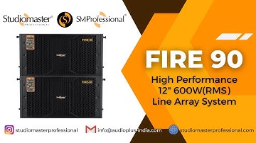 #Fire 90 – High‑Power 12″ #Passive Line Array • #1200W Peak / #600W RMS • #StudiomasterProfessional